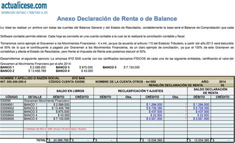 declaracion de renta definicion